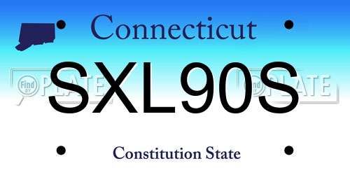 SXL90S Connecticut License Plate