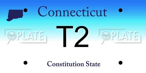 T2 Connecticut License Plate