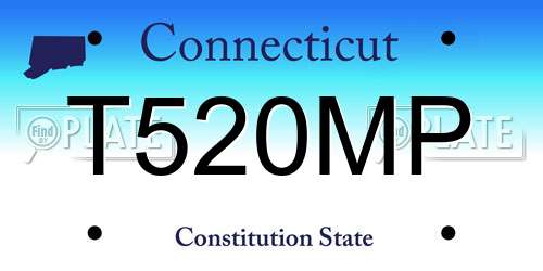 T520MP Connecticut License Plate