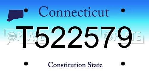 T522579 Connecticut License Plate