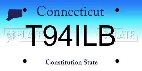 T94ILB Connecticut License Plate