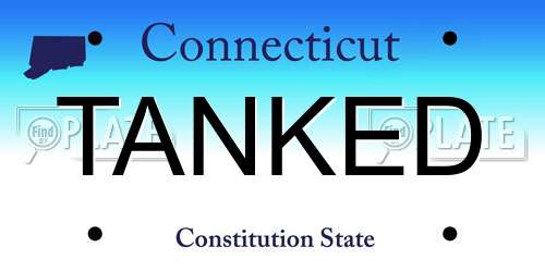 TANKED Connecticut License Plate