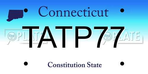 TATP77 Connecticut License Plate