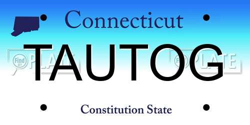 TAUTOG Connecticut License Plate