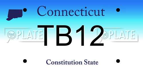 TB12 Connecticut License Plate