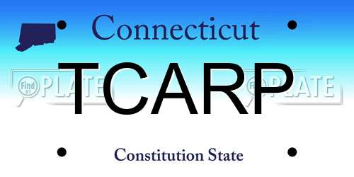 TCARP Connecticut License Plate
