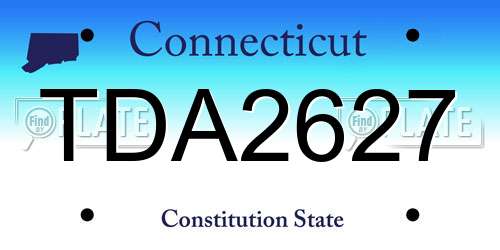 TDA2627 Connecticut License Plate