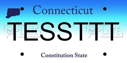 TESSTTT Connecticut License Plate