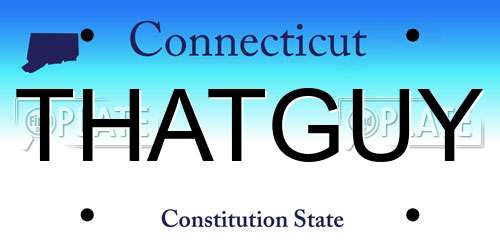 THATGUY Connecticut License Plate
