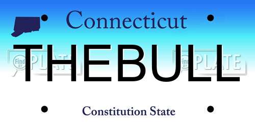 THEBULL Connecticut License Plate