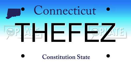 THEFEZ Connecticut License Plate