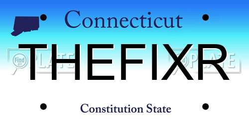 THEFIXR Connecticut License Plate