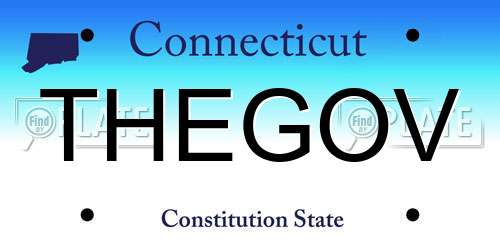THEGOV Connecticut License Plate