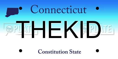 THEKID Connecticut License Plate