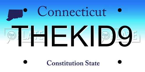 THEKID9 Connecticut License Plate