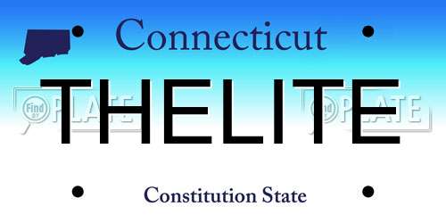 THELITE Connecticut License Plate