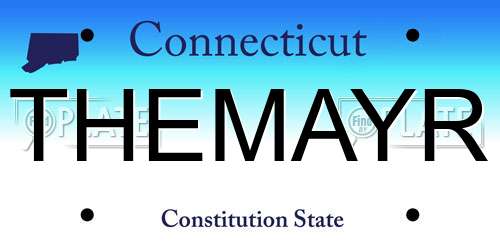 THEMAYR Connecticut License Plate