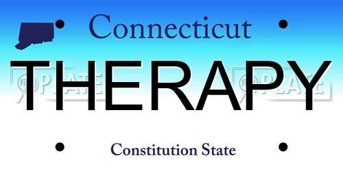 THERAPY Connecticut License Plate