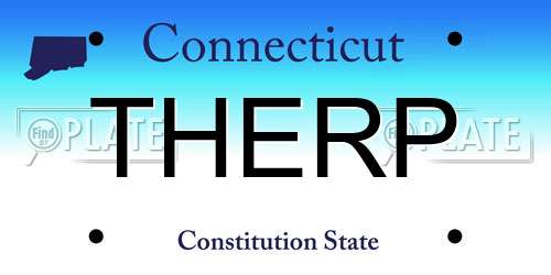 THERP Connecticut License Plate