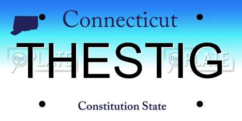 THESTIG Connecticut License Plate