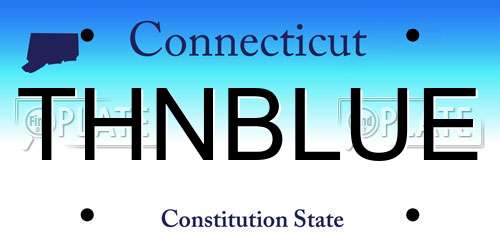 THNBLUE Connecticut License Plate