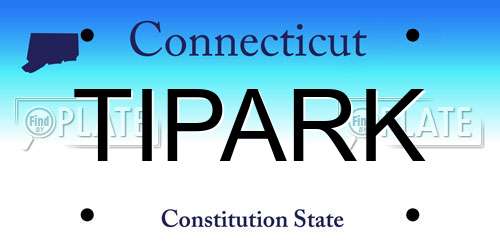 TIPARK Connecticut License Plate