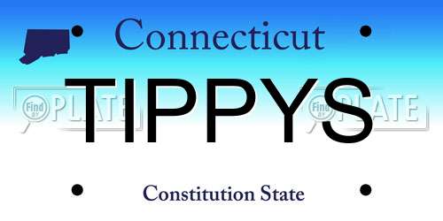 TIPPYS Connecticut License Plate
