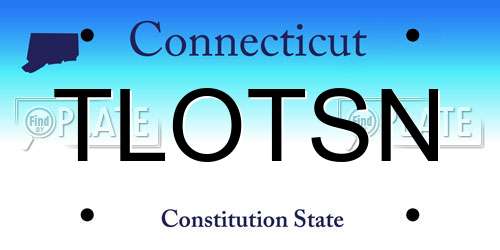TLOTSN Connecticut License Plate