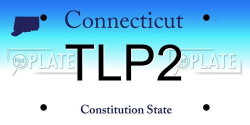 TLP2 Connecticut License Plate