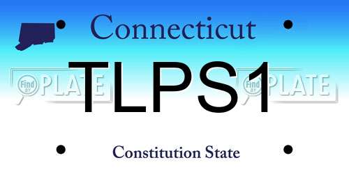 TLPS1 Connecticut License Plate