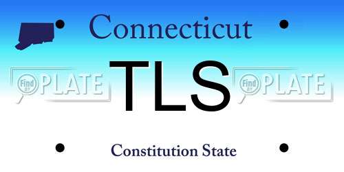 TLS Connecticut License Plate
