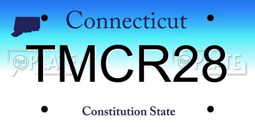 TMCR28 Connecticut License Plate