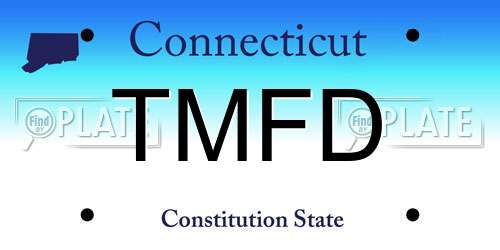 TMFD Connecticut License Plate