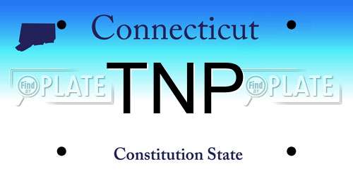 TNP Connecticut License Plate