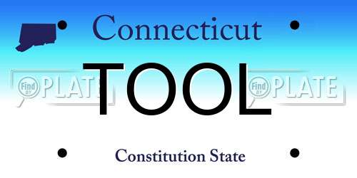 TOOL Connecticut License Plate