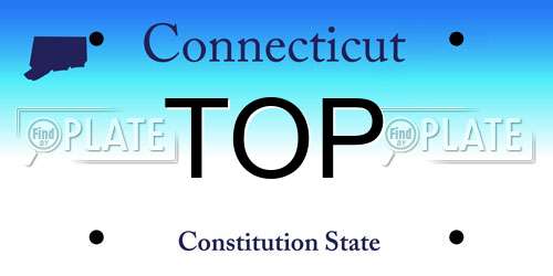 TOP Connecticut License Plate