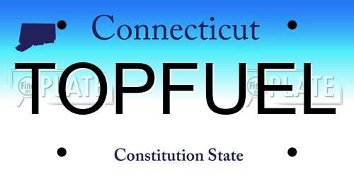 TOPFUEL Connecticut License Plate