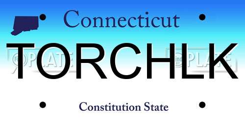 TORCHLK Connecticut License Plate