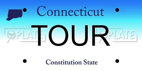 TOUR Connecticut License Plate