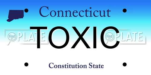 TOXIC Connecticut License Plate