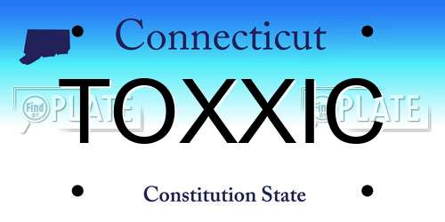 TOXXIC Connecticut License Plate