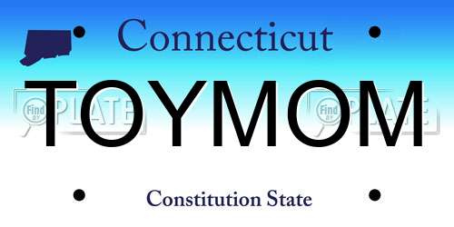 TOYMOM Connecticut License Plate