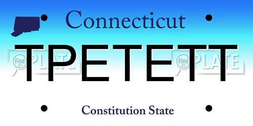 TPETETT Connecticut License Plate