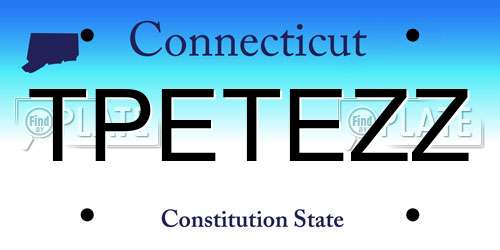 TPETEZZ Connecticut License Plate