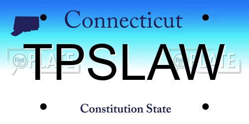TPSLAW Connecticut License Plate