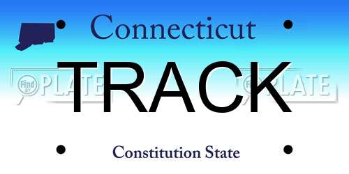 TRACK Connecticut License Plate