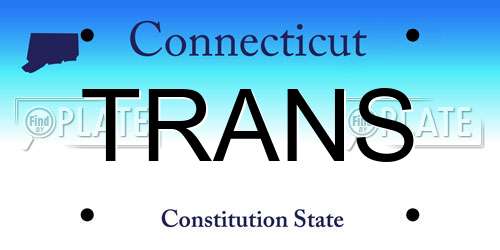 TRANS Connecticut License Plate