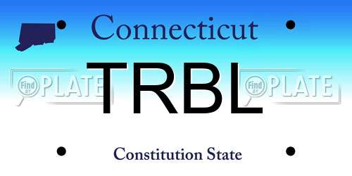 TRBL Connecticut License Plate