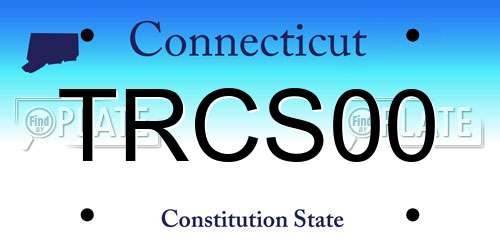 TRCS00 Connecticut License Plate