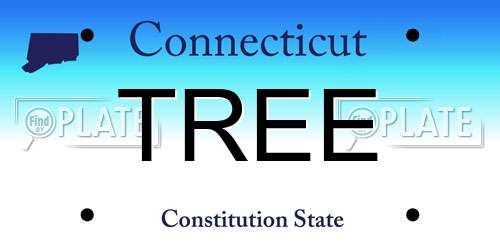 TREE Connecticut License Plate
